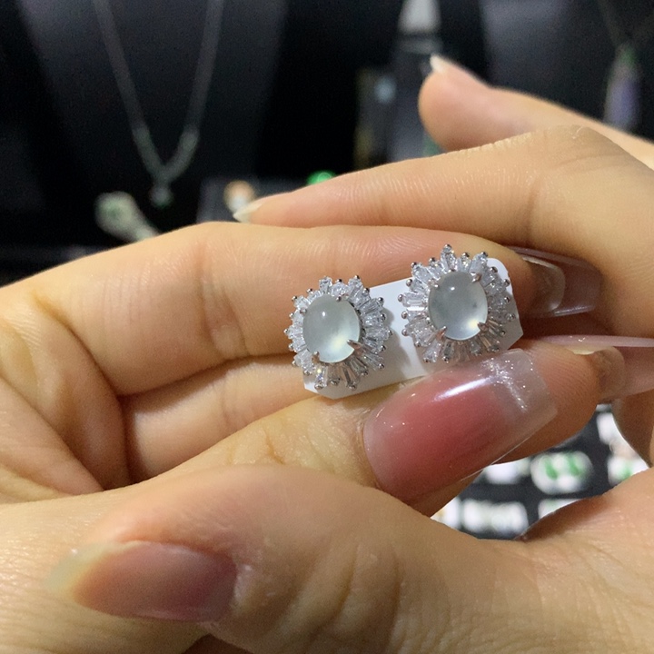 翡翠银S925镶嵌戒指