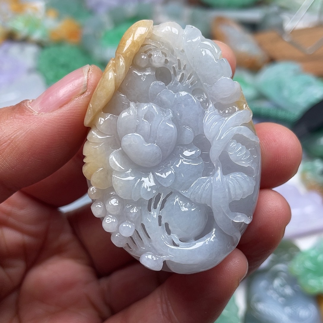 颈饰未镶嵌翡翠翡玉缘翡翠