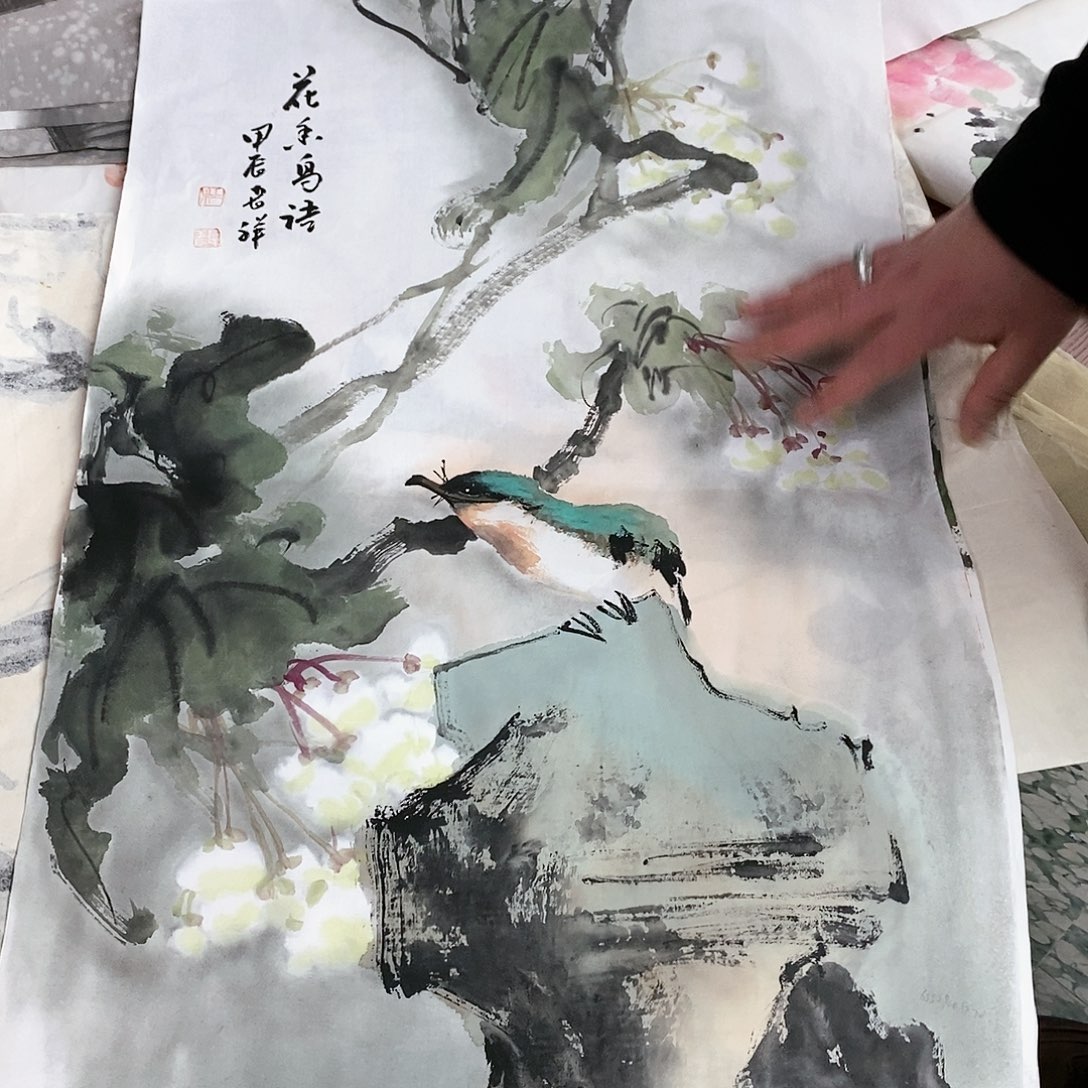 国画国画手绘书法作品