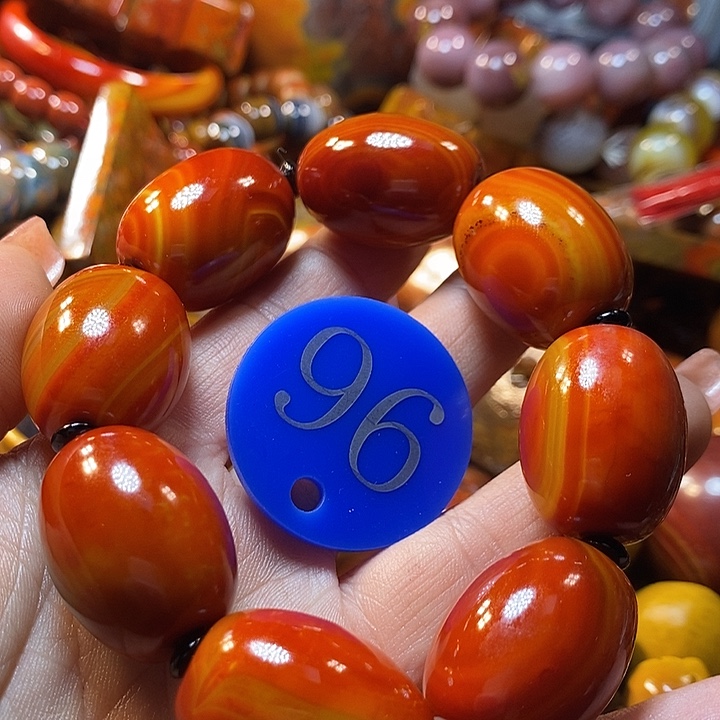 程***友玛瑙/玉髓未镶嵌手链