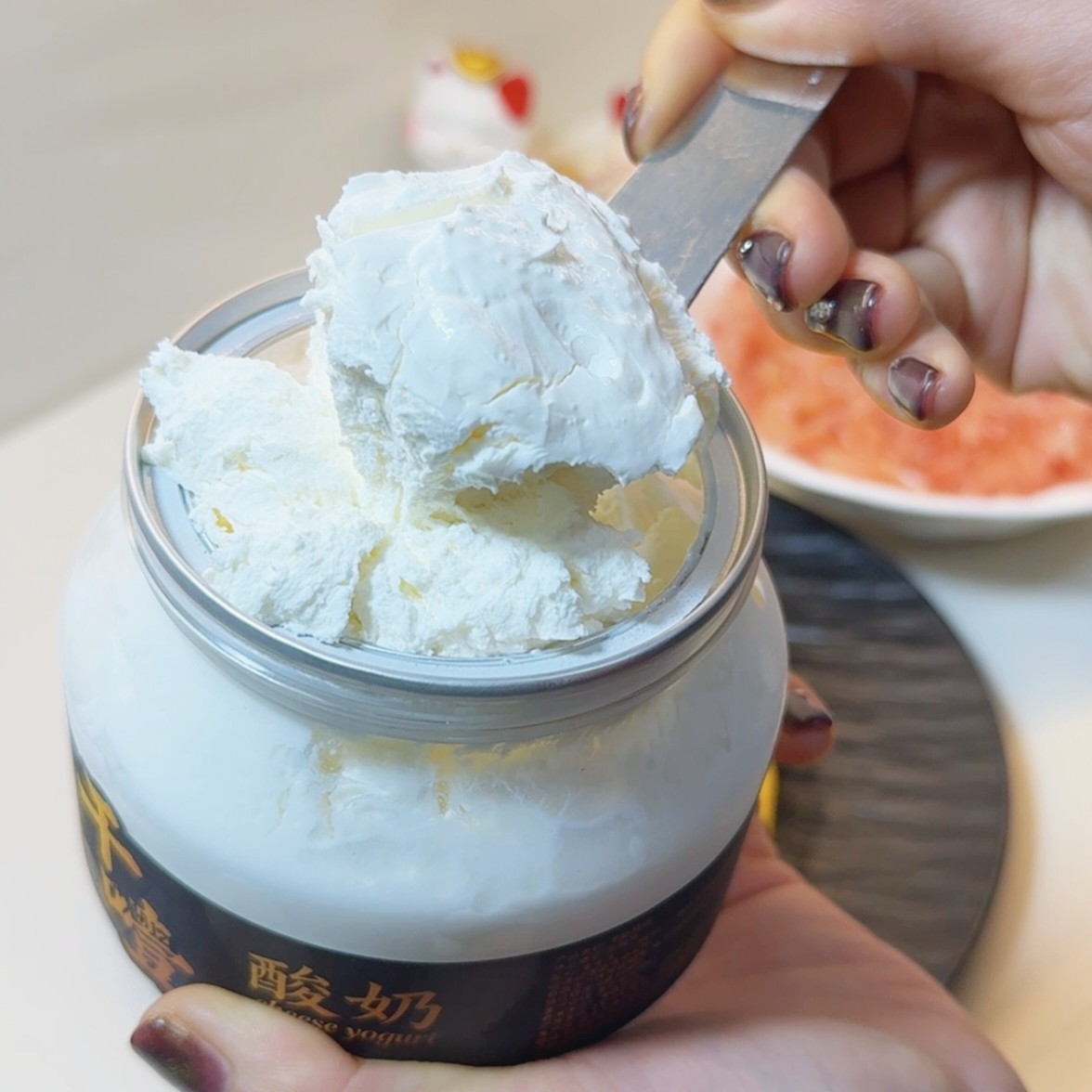 新疆特产干噎酸奶固体厚酸奶不加蔗糖早餐代餐优选400克×2瓶