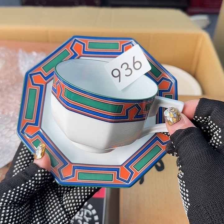 瓷片很好看的咖啡杯