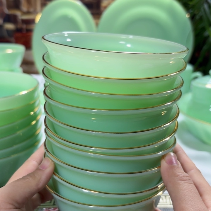 景德镇陶瓷玉瓷4.5寸10个