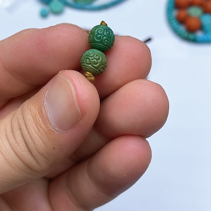 未镶嵌绿松石珠宝奇石