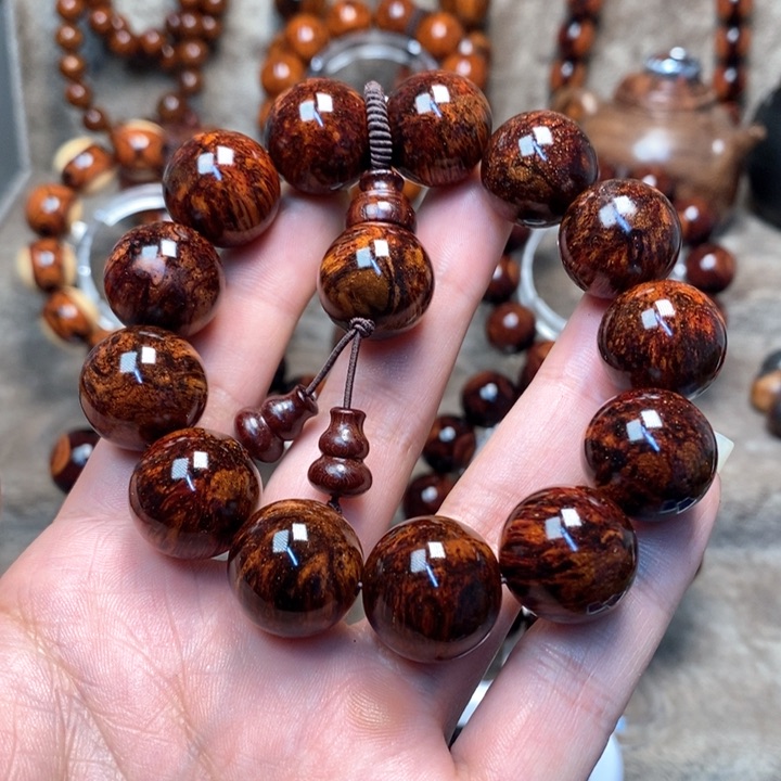 黄花梨/降香黄檀用****5紫油梨成品加工手串