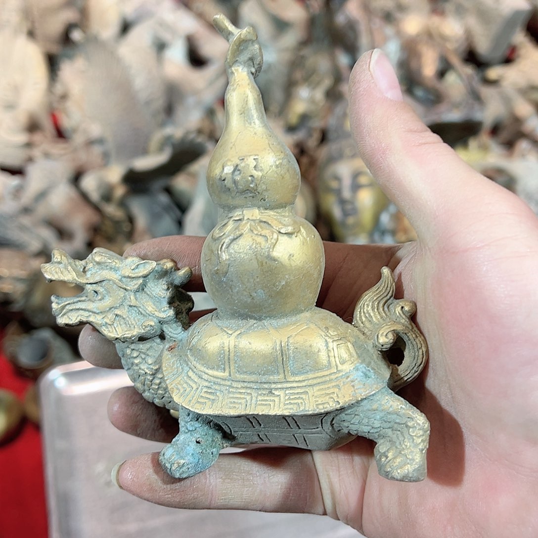 黄铜摆件，文房摆件