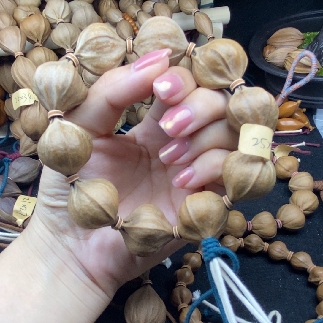 逍***客橄榄核手串/手链2526四花大蒜头10颗