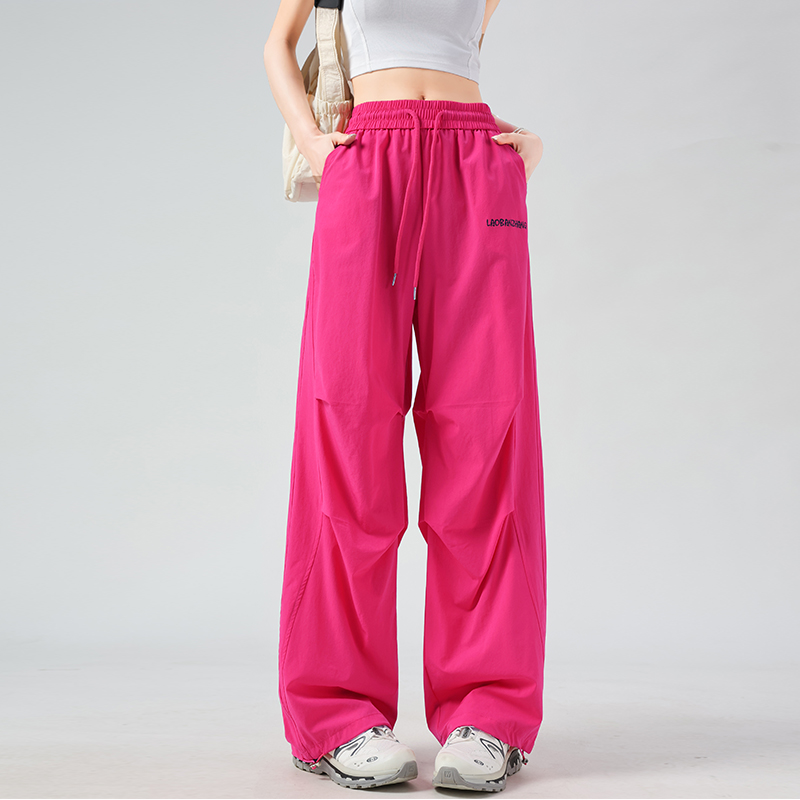 【现货+运险】2025秋冬高腰阔腿宽松哈伦伞兵裤双褶休闲户外运动裤