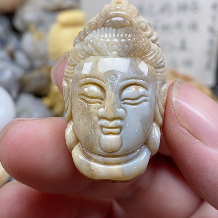 颈饰未镶嵌硅化珊瑚（珊瑚玉）小
