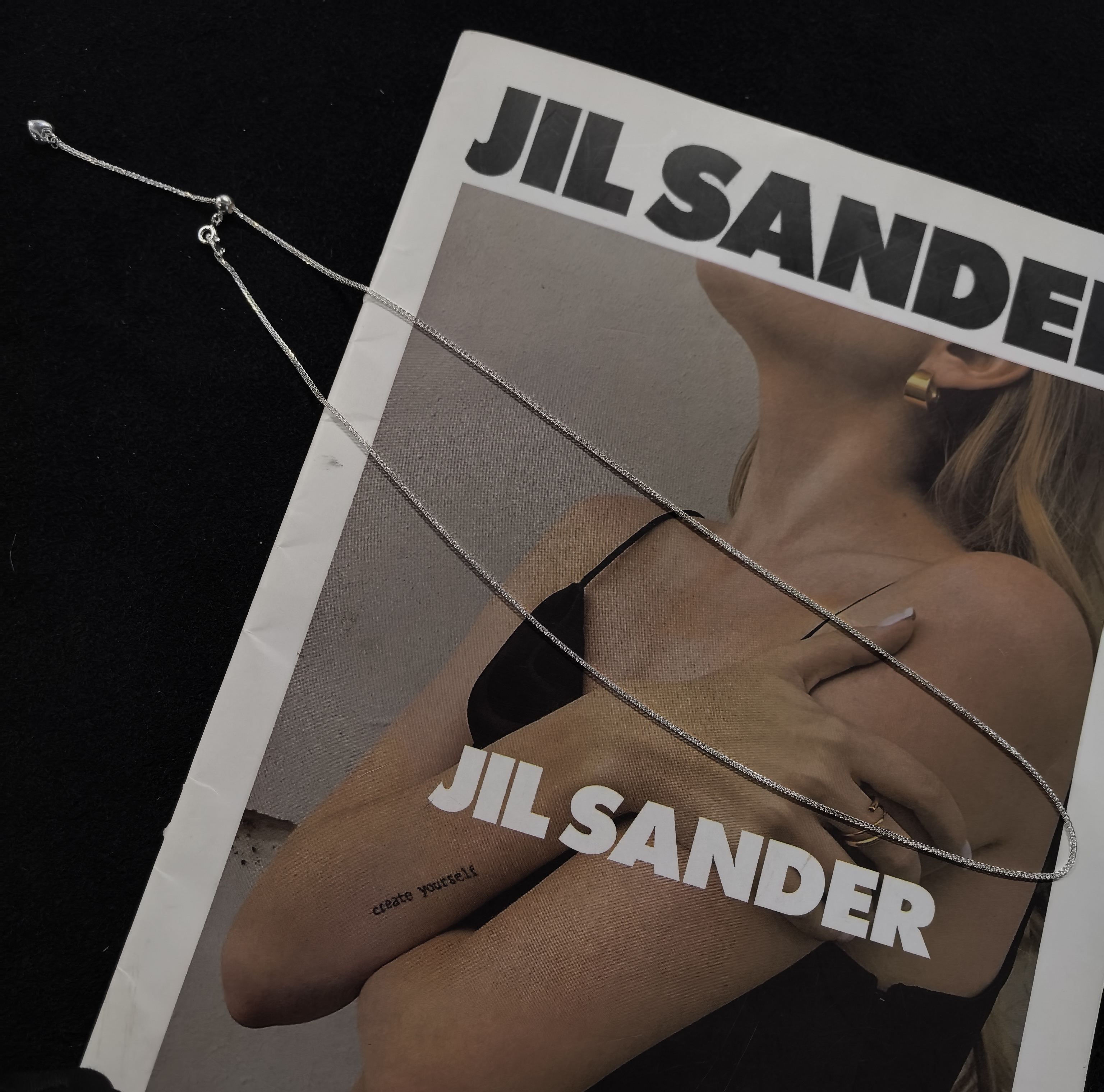 坠链均925银 简约百搭高级质感新爆款抽拉式可调长链-肖邦链0294