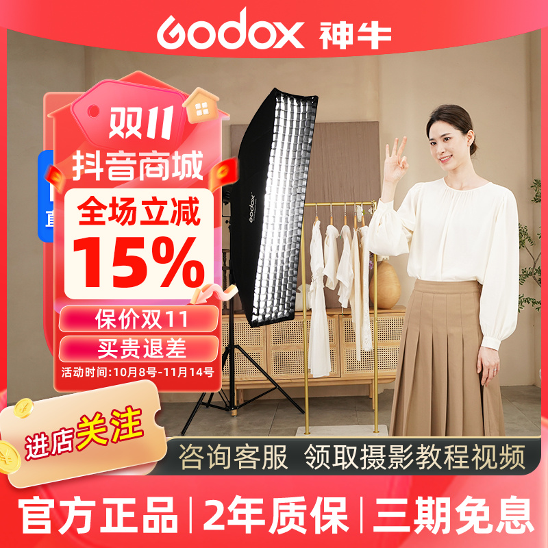 GODOX/神牛SL100Bi 150 200 300BI三代直播补光灯LED摄影灯直播间
