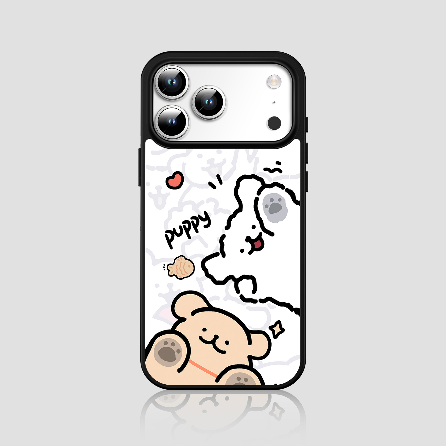 可爱puppy乐取适用iPhone17promax手机壳苹果17Pro可爱新款17全包