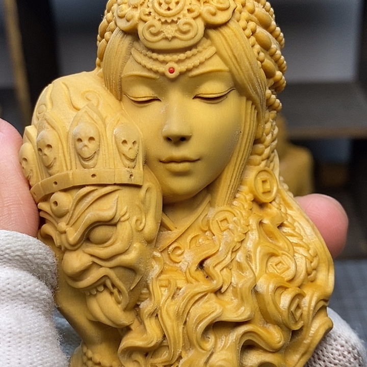 木黄杨木扎基拉姆摆件