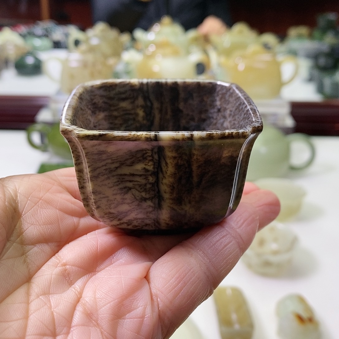 和田玉茶杯未镶嵌樾*