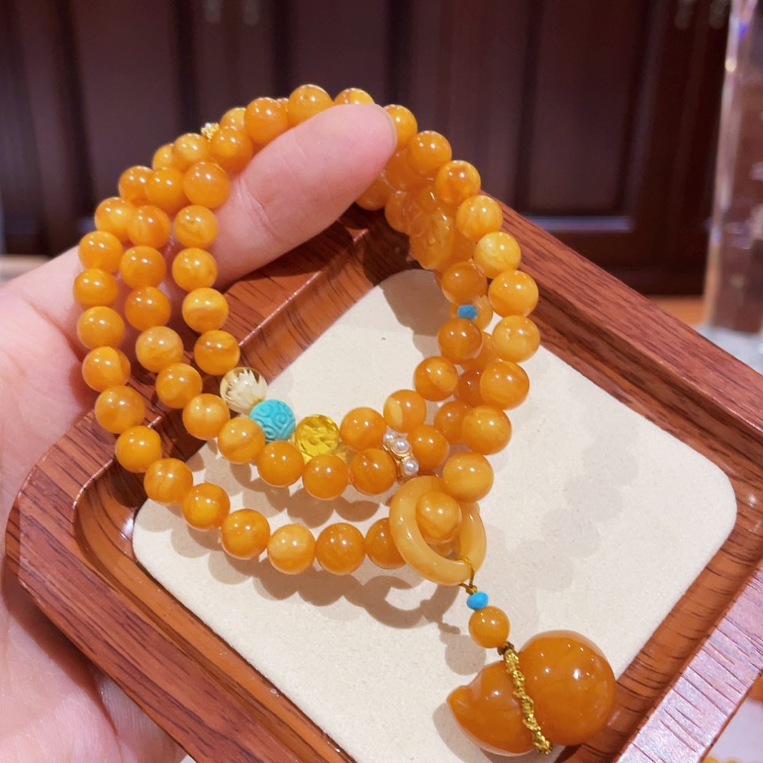 蜜蜡手链未镶嵌手串