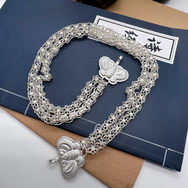 足银银制品 足银围腰链（均为手工款式，以直播间展示拍下为准）
