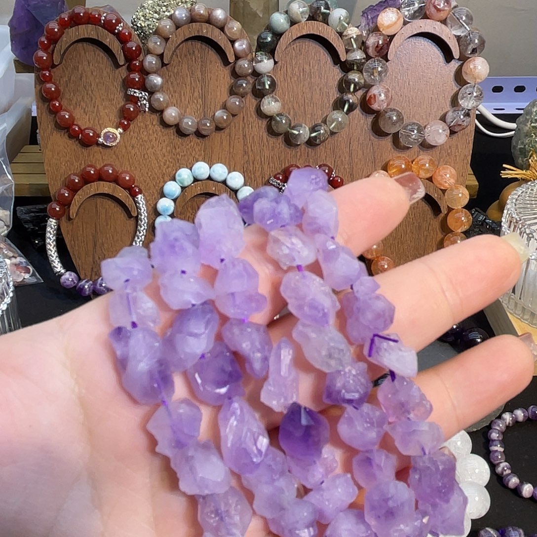 未镶嵌水晶手链紫水晶手链