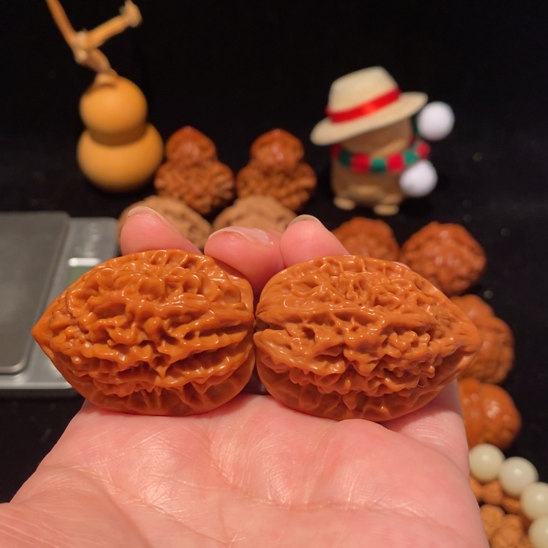 文玩核桃把件趙*子32尺招财鼠432