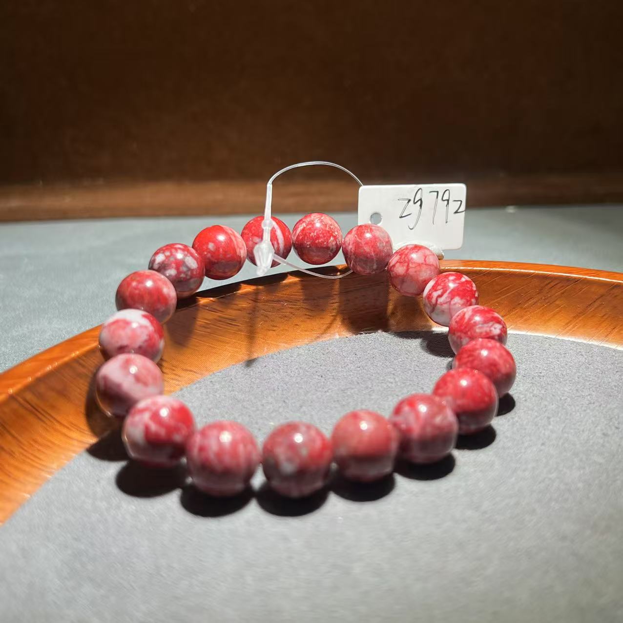 天然辰砂【张老斯珠宝】天然朱砂手串zg792