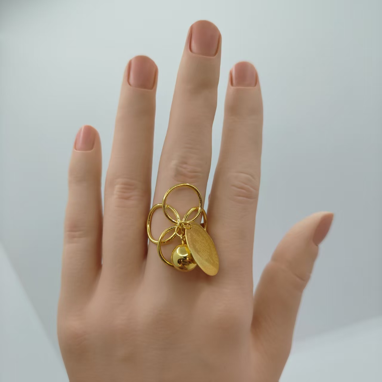 合金戒指 戒指时尚金色250057241