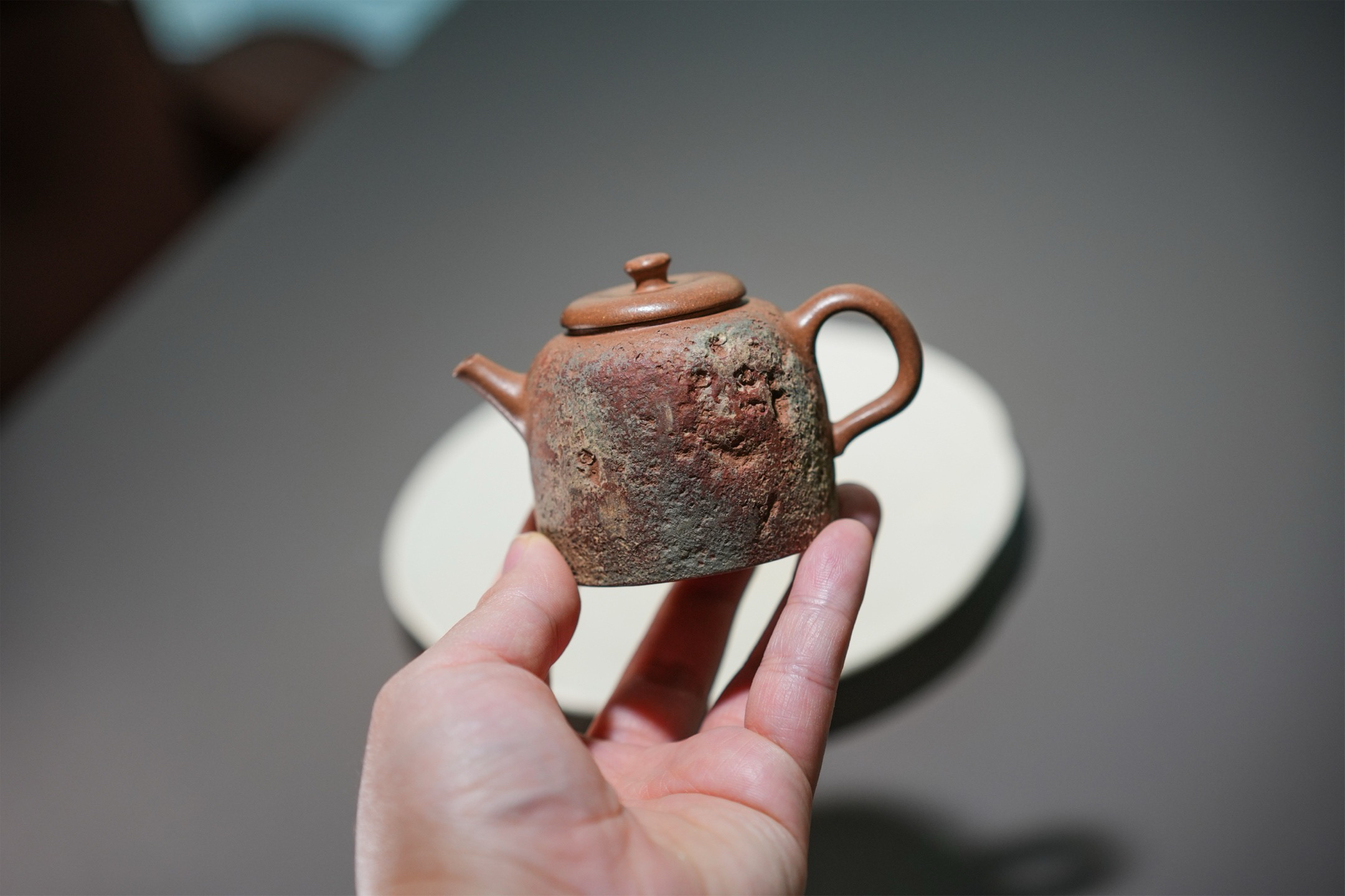 「佳帅紫砂」刘素素敦煌幻彩段泥100ml岩彩系列作品手工小容量手制