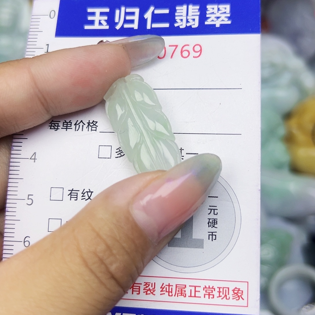 翡翠未镶嵌吊坠(不含链)Wq