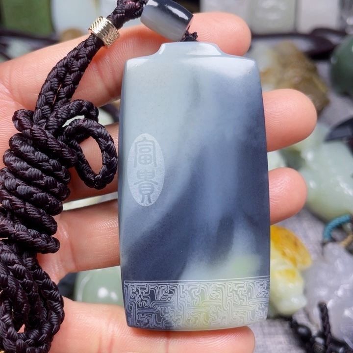 和田玉未镶嵌挂件