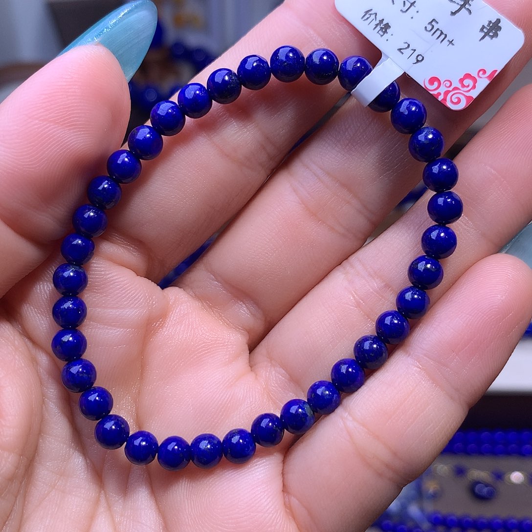 ****霖未镶嵌青金石5m手串180元