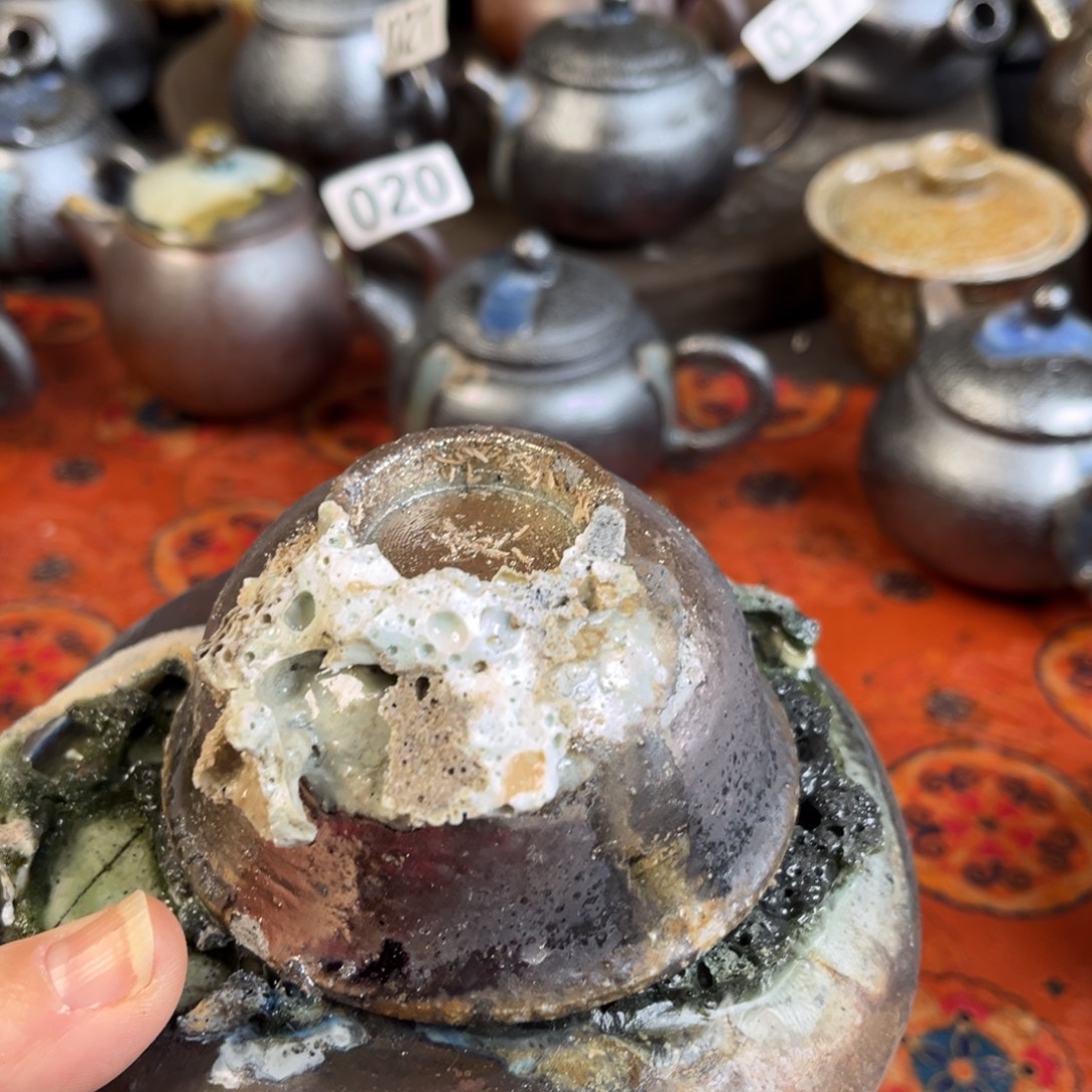 无***毒柴烧茶器主人杯杯柴烧