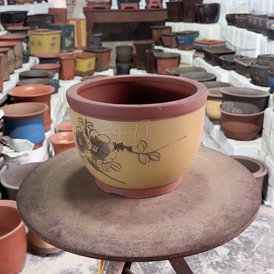 紫砂花盆源头工厂清仓处理10号