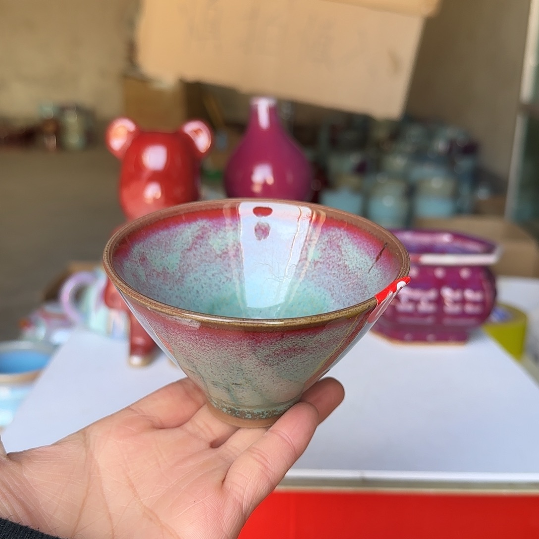 陶摆件郑家钧瓷摆件微瑕