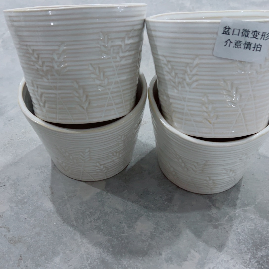 有孔，陶瓷花盆满10米包邮发货