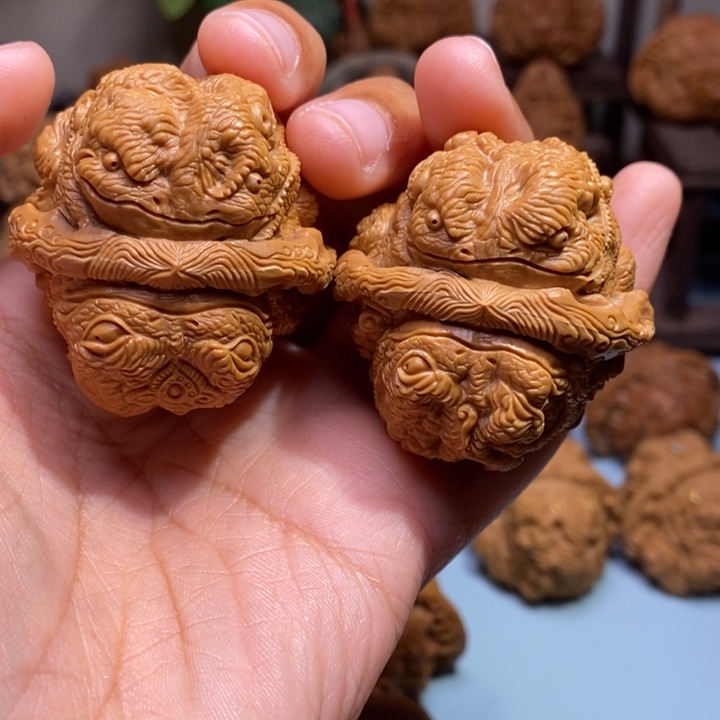 【闪购商品】核桃手串/手链用****8双面金蟾