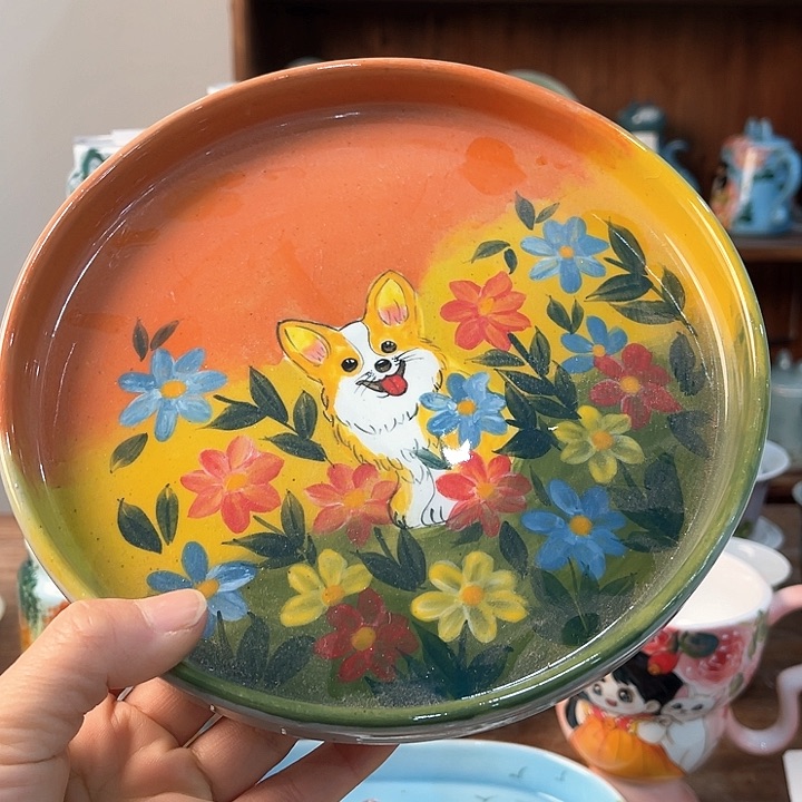 陶景德镇釉下手绘陶瓷 