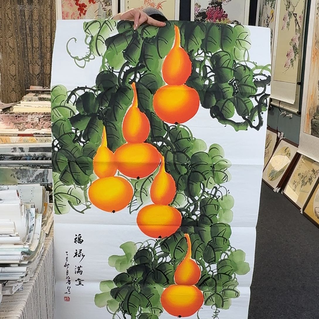 纯手绘国画作品好看