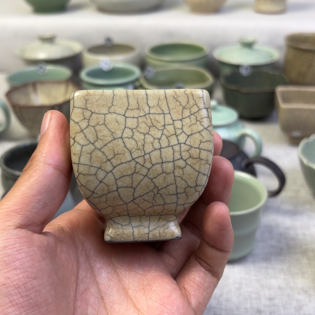 x***i陶摆件龙泉青瓷茶具系列
