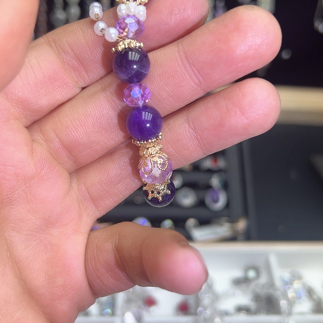 紫晶珠宝半成品银S925镶嵌