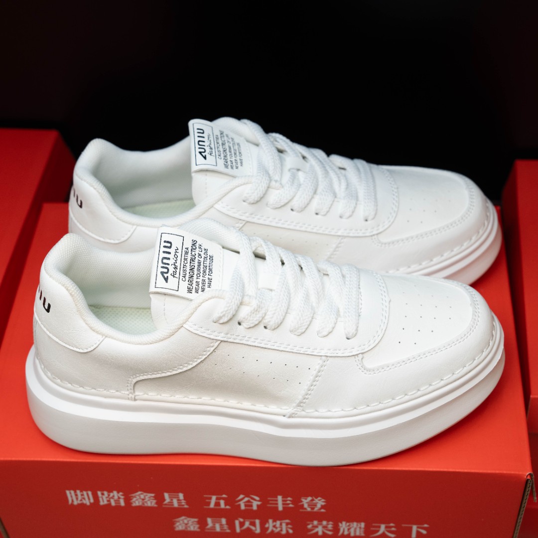 X8068潮鞋2025四季新款休闲百搭增高运动小白鞋男士时尚板鞋秋季