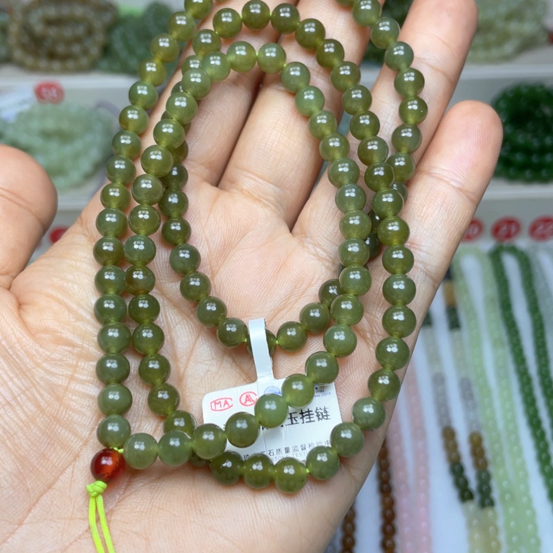 和田玉颈饰未镶嵌6mm