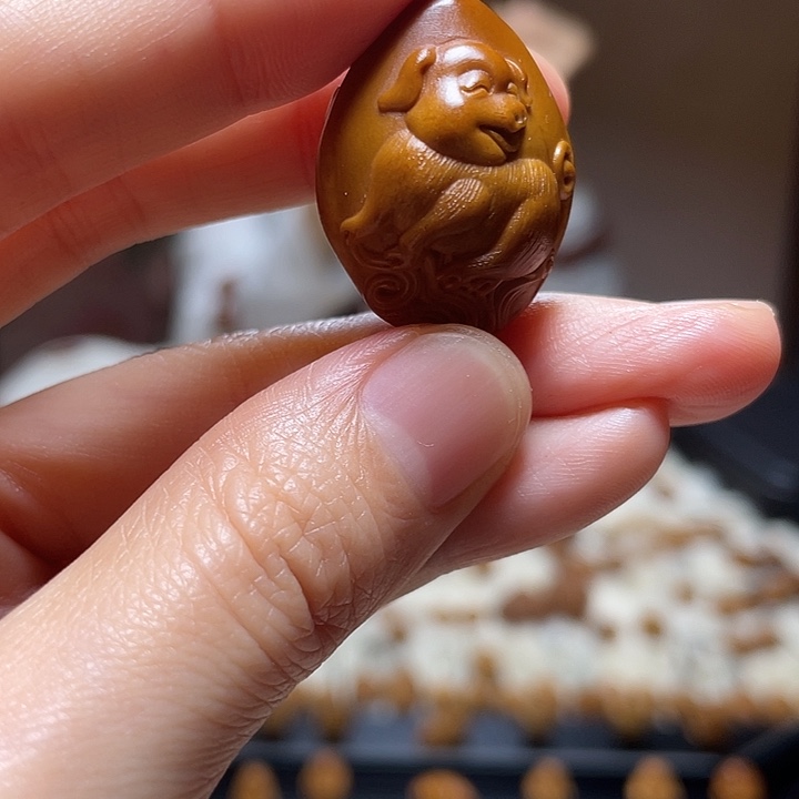 橄榄核吊坠橄榄 猪