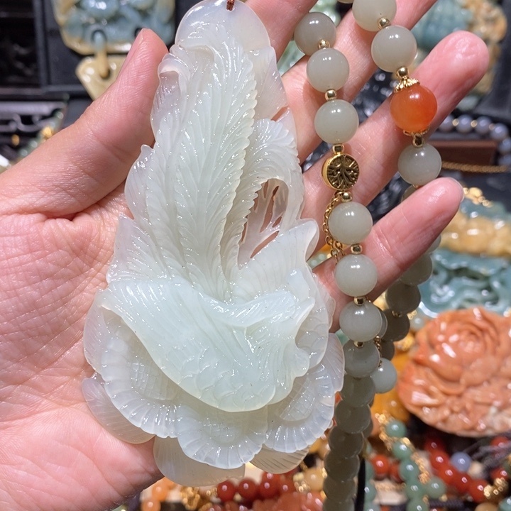 岫玉毛衣链未镶嵌