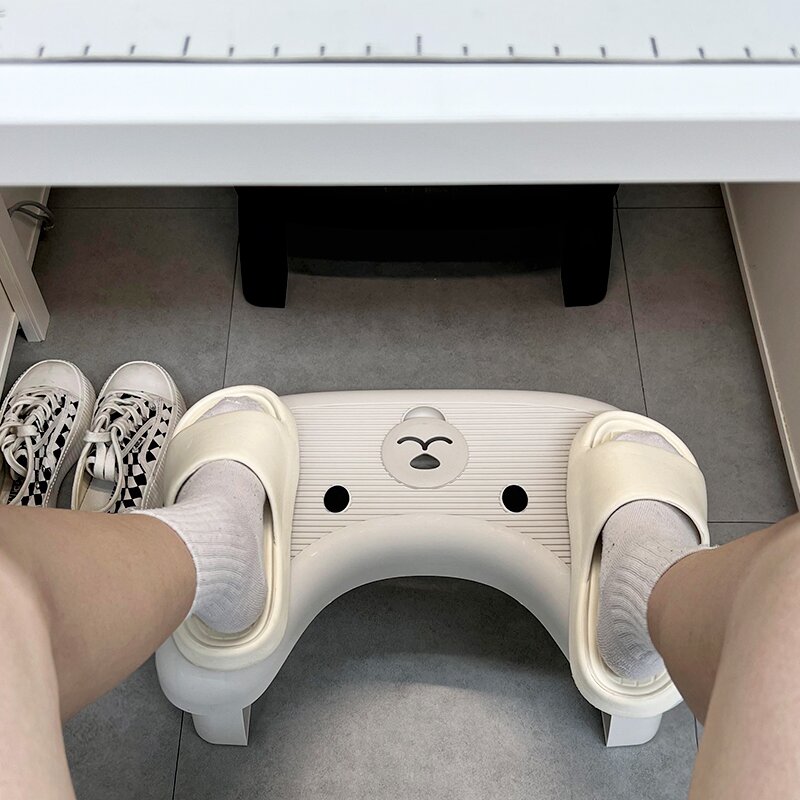 女生工位桌下办公室踩脚凳垫脚凳防跷二郎腿神器可折叠搁脚踩脚凳