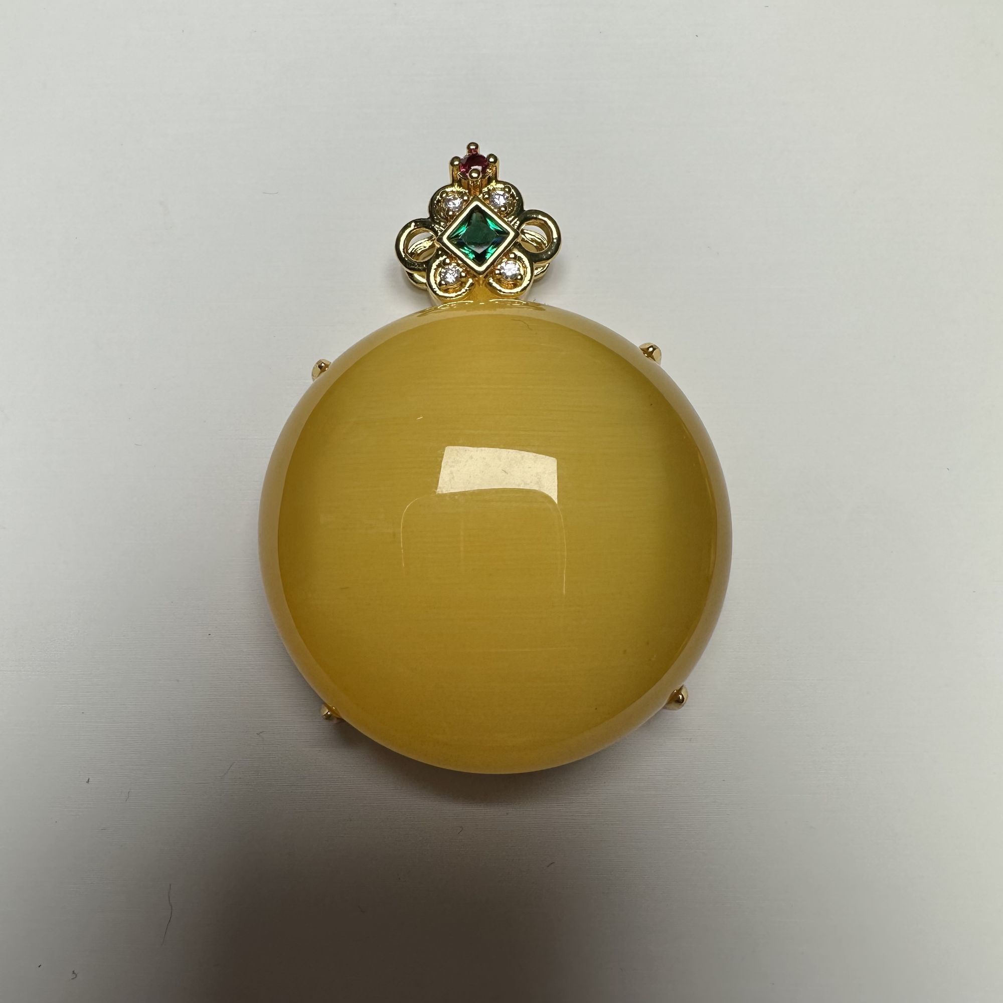 【洛美优选】F483-1D黄猫吊坠多样性发一件