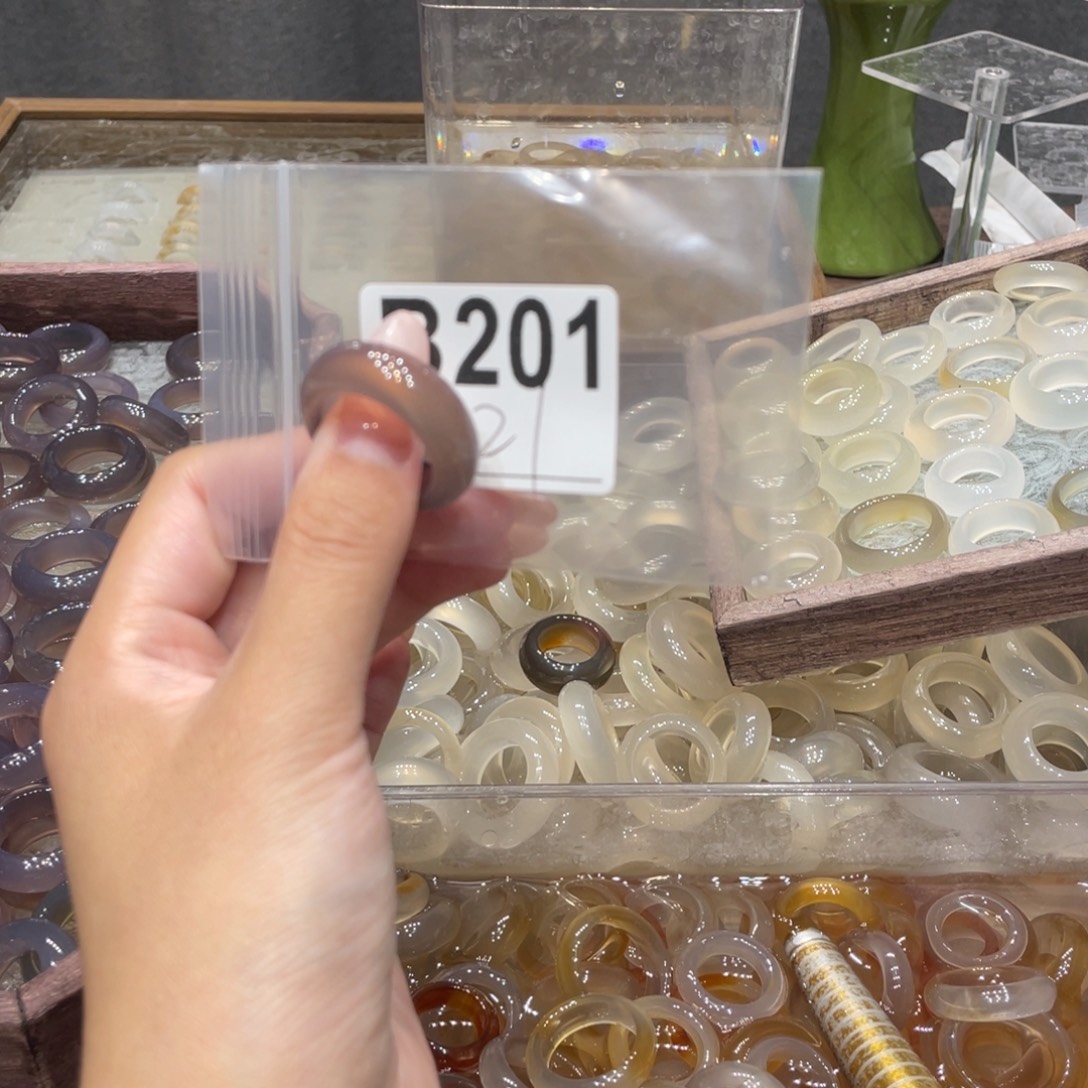 玛瑙/玉髓未镶嵌戒指201