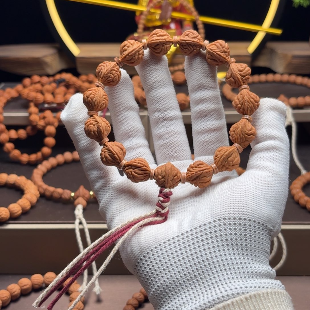 种***花木质类陕西秦岭龙纹桃核