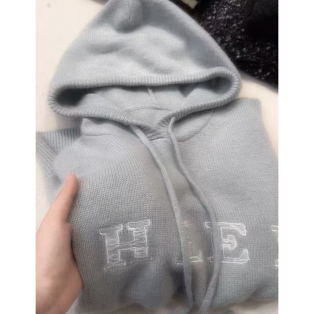 丽丽家~蓝帽衫长袖网红百搭打底连帽开衫外套