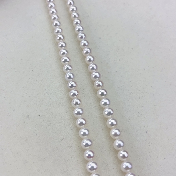 淡水珍珠颈饰银S925镶嵌卡6极光冷白高品