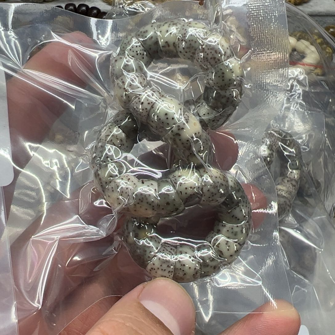 星月菩提手串80荣耀绿星月菩提单圈大肠1.0