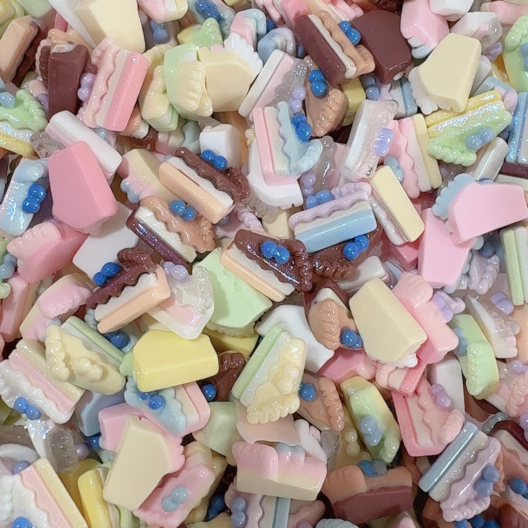 树脂想念（迷你）金粉蓝莓蛋糕100个（混）