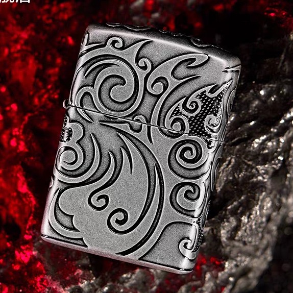 Zippo打火机古银盔甲淬火